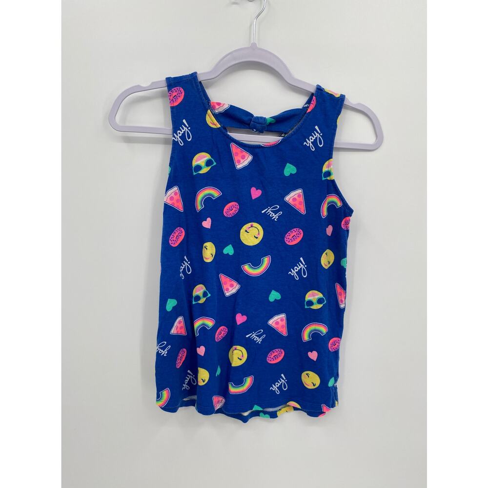So Serfectly Soft Cutest Tank Emoji Pizza Blue Top Girls Size 14